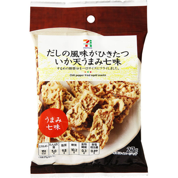 セブンプレミアム　いか天うまみ七味　27g