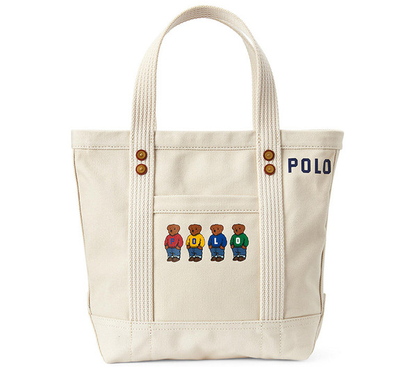 「POLO RALPH LAUREN（ウィメンズ）」Polo ベア キャンバス ミニ トートバッグ