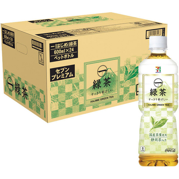 セブンプレミアム　一（はじめ）緑茶　静岡茶入り　600ml　24本入